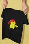 Pikachu in Hat Printed Oversize Cotton Children's T-Shirt - 3