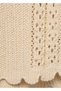 Openwork Knitted Polo Collar Sweater - 7