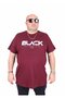 Men's Big Size Crew Neck T-Shirt Black 25176 Murdum