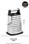 Stainless Large Size Steel Grater - Multifunctional Silicone Based Multifunctional Steel Grater
