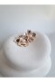 Gold Color Pearl Flower Earrings - 5