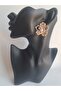 Gold Color Pearl Flower Earrings - 2