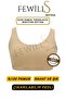 100% Cotton Pack of 3 Stylish and Comfortable Removable Padded Women's Recovery Bustier Brush - 2