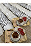 Linen Linen Ecru Color Stylish 6 Pieces Cocktail Serving Napkin - 4