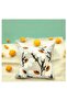 (2 Pieces) Branched Daisy Linen Fabric Punch Throw Pillow Cover (Panç) - 7