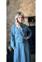 Premium Quality Binding Detailed Denim Skirt Jacket Suit Double Design Jean Suit