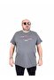 Men's Large Size Crew Neck T-Shirt Strong 25167 Anthracite Melange