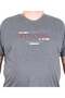 Men's Large Size Crew Neck T-Shirt Strong 25167 Anthracite Melange - 2