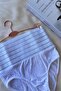 White Recovery Shaper Slip Corset Panties Bikini Cotton - 8
