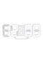 Multifunctional Digital Wall Clock LED Light 12H/24H Time Display White Digital Clock
