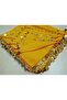 Handmade Coin Sequin Writing, Cheesecloth Yemeni, Scarf, 4 Edges Embroidered - 5