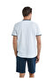 White Men's Pajama Set 40496 - 5