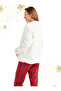 Women's Fleece Sweatshirt 51624 - Cream - 6