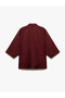 Modal Fabric Pocket 3/4 Wide Sleeve Kimono - 4