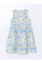 White Crew Neck Girl's Dress - 2