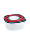 Square Plastic Food Storage Container RF12485 Pack of 7 Containers - 2