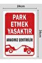 Parking Prohibited Your Vehicle Will Be Towed Sign Plate Size 24X34Cm Pvc - 2