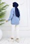 Hijab Denim Jacket Blue 704 - 5