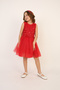 Girl's Red Sequin Dress Set - 8