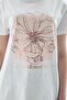 Printed 100% Cotton T-Shirt White - 5