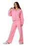 Cotton Palazzo Tracksuit Set - Zippered with Doors and Leg, Pink - 2