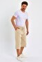Men's Regular 100% Cotton Linen Look Capri Dc204 - 2