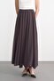 Eva Parted Long Skirt Anthracite - 3