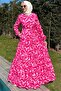 Water Patterned Dress Pink - 5