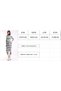 Ribbed Crew Neck Striped Knitwear Dress 5080 Ecru-Mint - 3