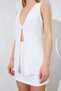 Women's White Copcha Detailed Vest Skirt Fabric Set - 9