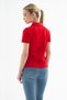 Polo V-Neck Stretchy Cotton T-Shirt Red - 3