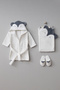 Fox Patterned Baby Bathrobe Set