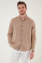 Cotton Regular Fit Buttoned Collar Shirt Men's Shirt Cf20S111871 - 5