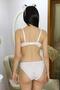 White 3595 Women's Push up Bra Suit - 4
