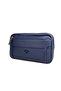 Men's Navy Blue Luxury Handbag with Belt and Bracelet - 6