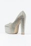 Women's Full Stone 16 cm Platform Heeled Evening Dress Shoes - 4