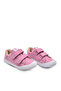 Pearl Double Velcro Leather and Fur Inside Girls Shoes Pink - 6