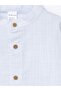 Lcw Baby Blue Prevailing Collar Baby Boy Shirt and Pants 2Pcs - 6
