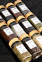 Set of 12 Square Shaped Glass Spice Jars with Bamboo Lids / 18 Labels - 5