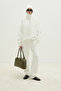 Khaki Margo Large Leather Bag - 7