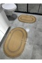 Jute 2-Piece Mat, Bathroom Mat, Door Mat, Balcony Mat, Mat Set - 4