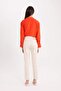 Cigarette Regular Waist Straight Leg Satin Pants J8743Az25Sm - 7