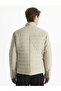 Lcw Vision Beige Slim Fit Stand Collar Men's Leather Look Coat - 5