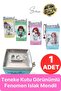 Special Edition Tin Box Shaped Wet Wipes Keychain with Child Figure, Mini Pocket Bag Compatible