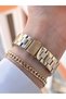 Steel Cord Calendar Dial 5 Atm Water Resistant Women Wrist Watch+Bracelet Byw.1139.02 - 3