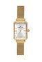 Steel Cord Women Wrist Watch 3 Atm Water Resistant Gold-White Zmdk1182