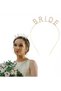 Gold Color Bachelorette Crystal Stone Bride's Crown Imported 16x10 cm