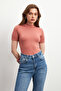 Women's Black Dusty Rose 2 Pack Short Sleeve Blouse - 5
