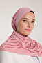 Pure Tone Shawl - V Pattern - Pink - Dried Rose