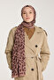 Pure Tone Shawl - Leopard Pattern - Sütlükkahve - Brown - 2